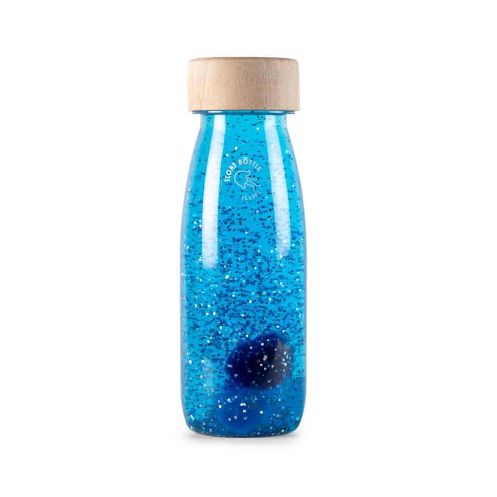 Petit Boum blue sensory float bottle