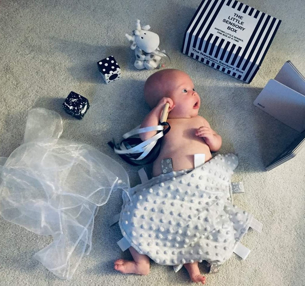 The benefits of using high contrast toys and resources with baby's