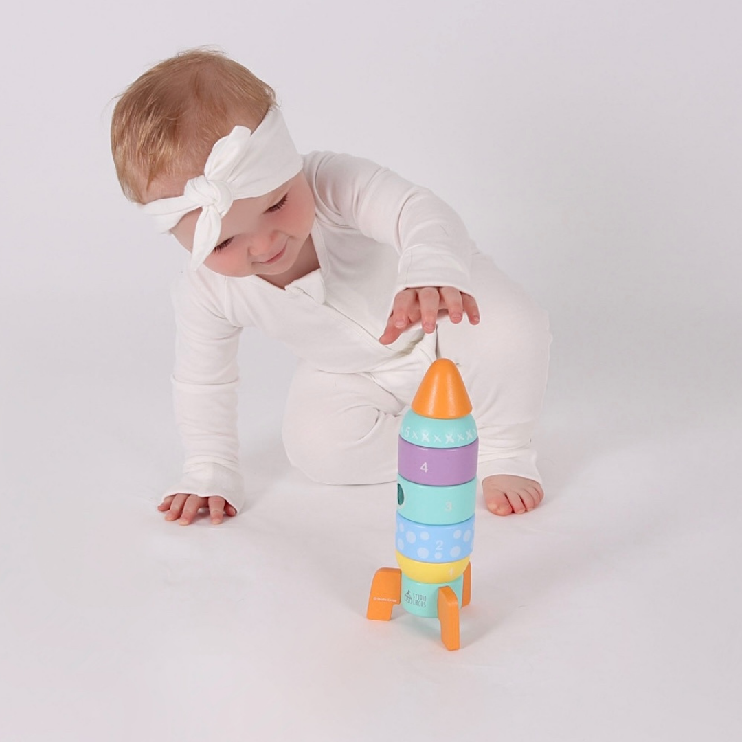 Wooden stacking rocket 2025