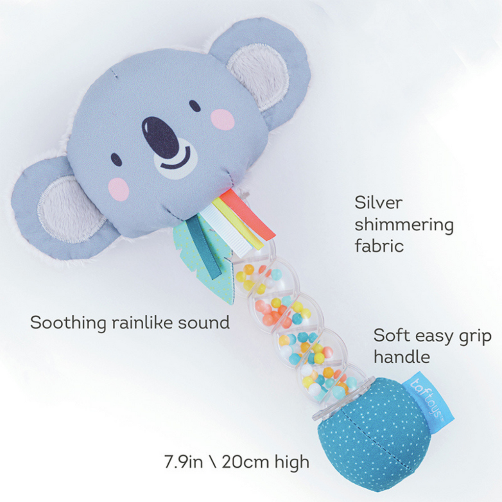 taf toys koala rainstick baby rattle and benefits