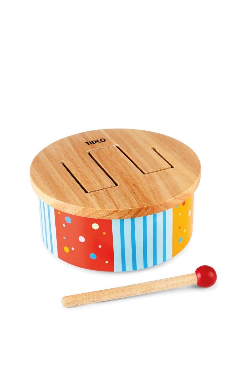 Tidlo Wooden Rainbow Drum